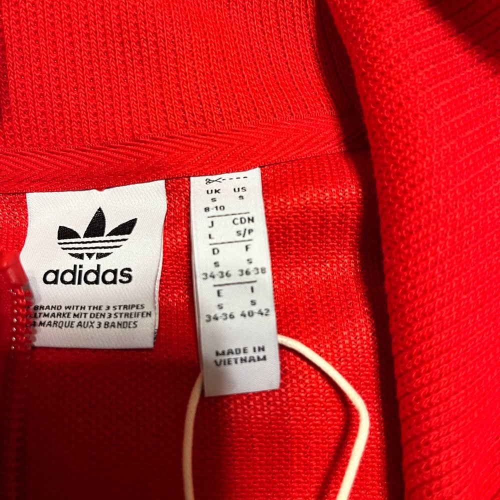 Adidas Vibrant Red Track Jacket